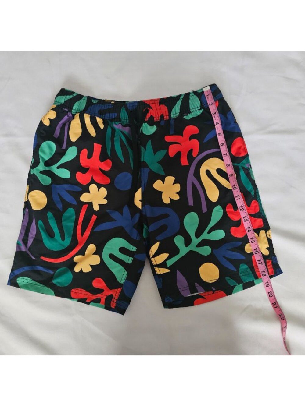 Hanna Andersson Boys' Tropical Rainforest On Black Swim Trunks Size Medium - Picture 10 of 11